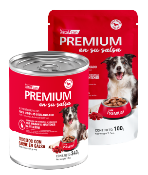 [132184] Premium en su Salsa Carne Perro Adulto (340 g x 12 u)