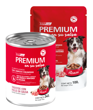 [132186] Premium en su Salsa Pollo Perro Adulto (340 g x 12 u)