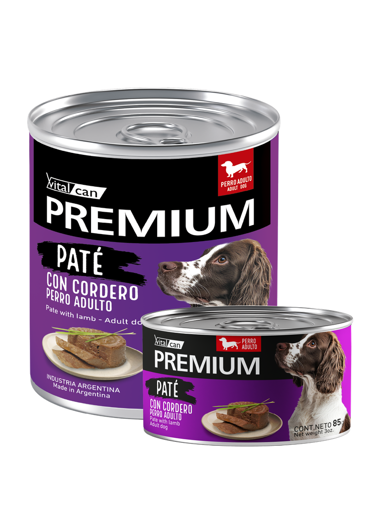 [132299] Premium Pate Con Cordero Perro Adulto (85 g x 12 u)