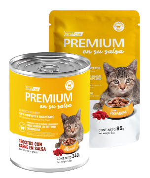 [132239] Premium en su Salsa Carne Gato Cachorro (85 g x 12 u)