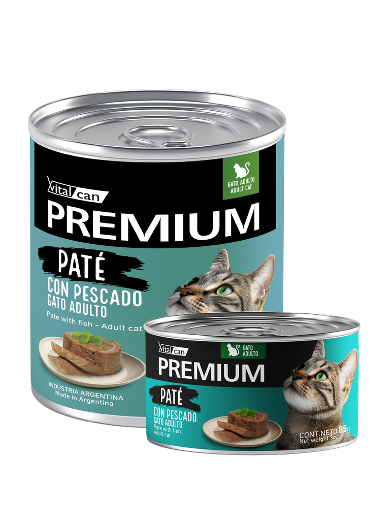 [132301] Premium Pate Con Pescado Gato Adulto (85 g x 12 u)