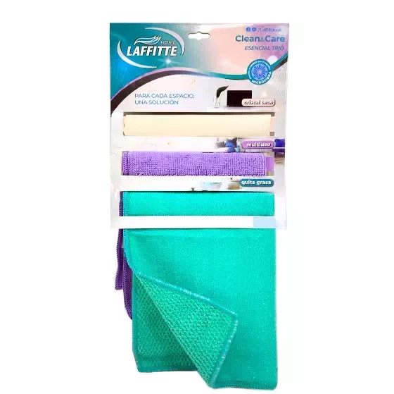PAÑOS MICROF LAFFITTE X 3 USOS