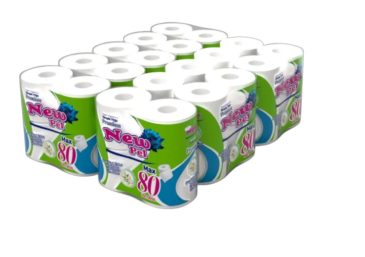 PAPEL HIGIENICO NEW PEL 10X4X80 MTS
