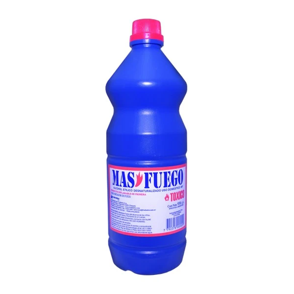 ALCOHOL PARA QUEMAR "MAS FUEGO" PACK X 12 UNI