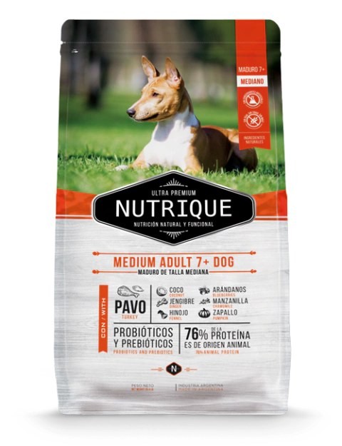 Nutrique Medium Adult 7+ Dog
