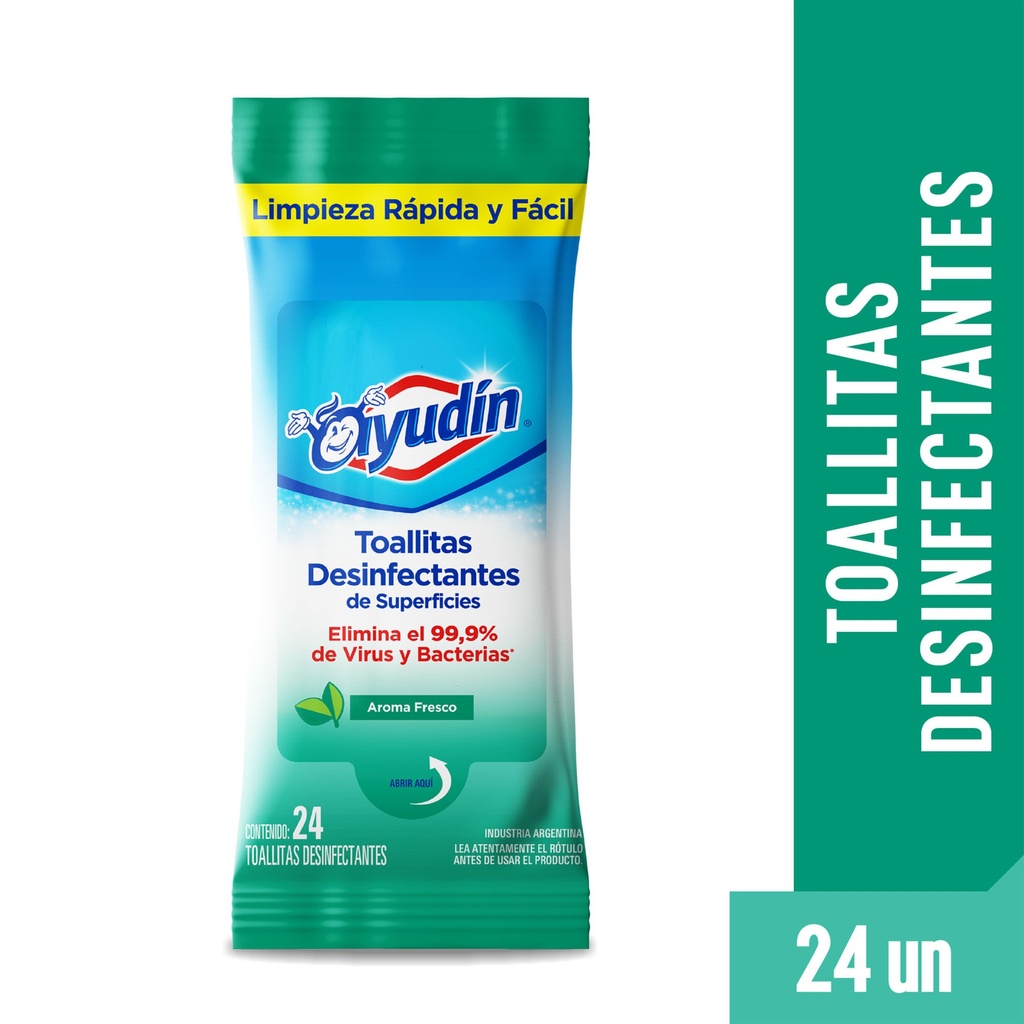 [COG-MIG13-15916] Toallitas desinfectantes Ayudín x 24 unidades