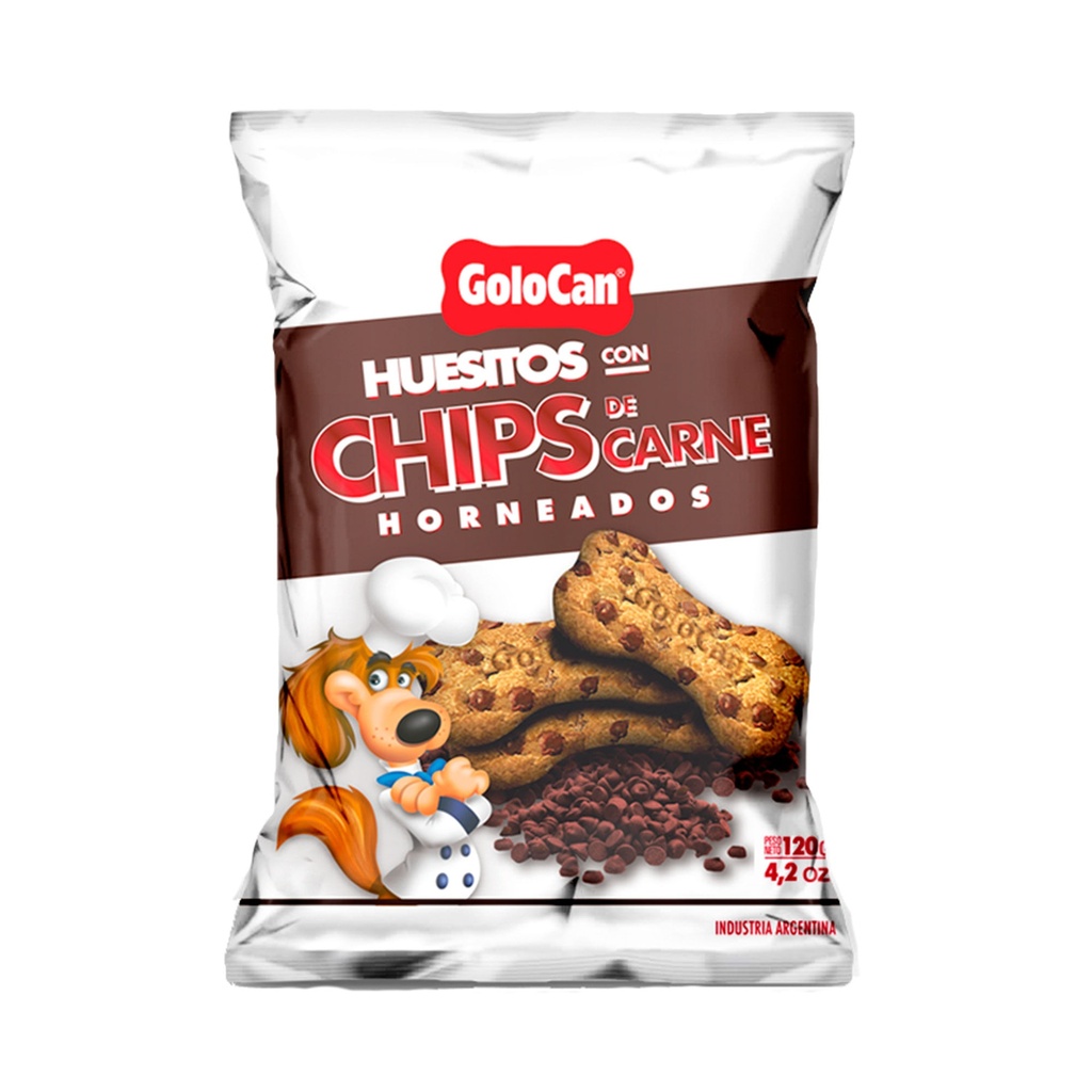Huesitos Con Chips sabor Carne- Golocan