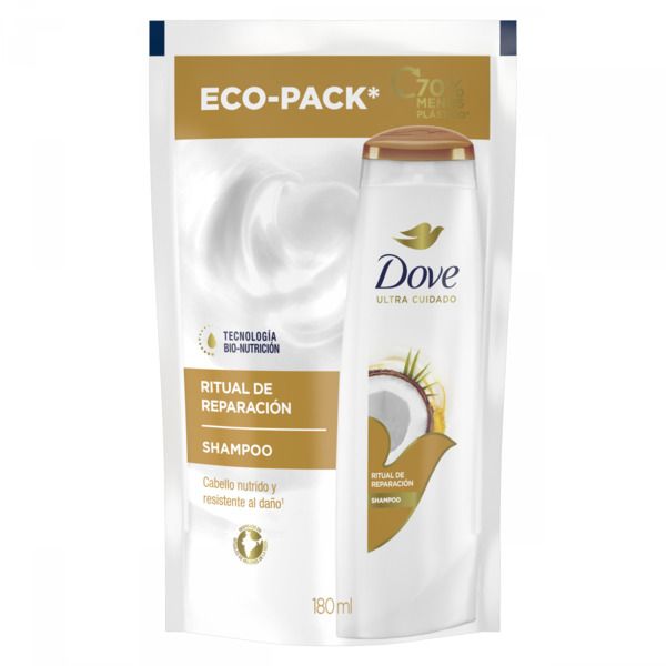 [COG-MIG13-14375] Shampoo Dove Reparación Coco Eco-Pack x 180 ml