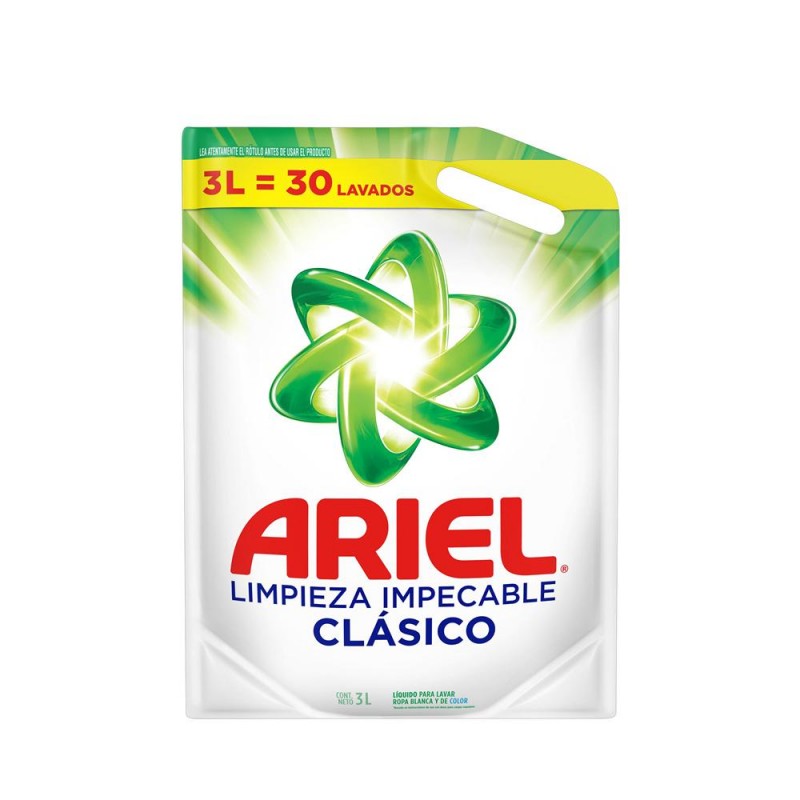 [COG-MIG13-260] Ariel líquido clásico x 3 litros
