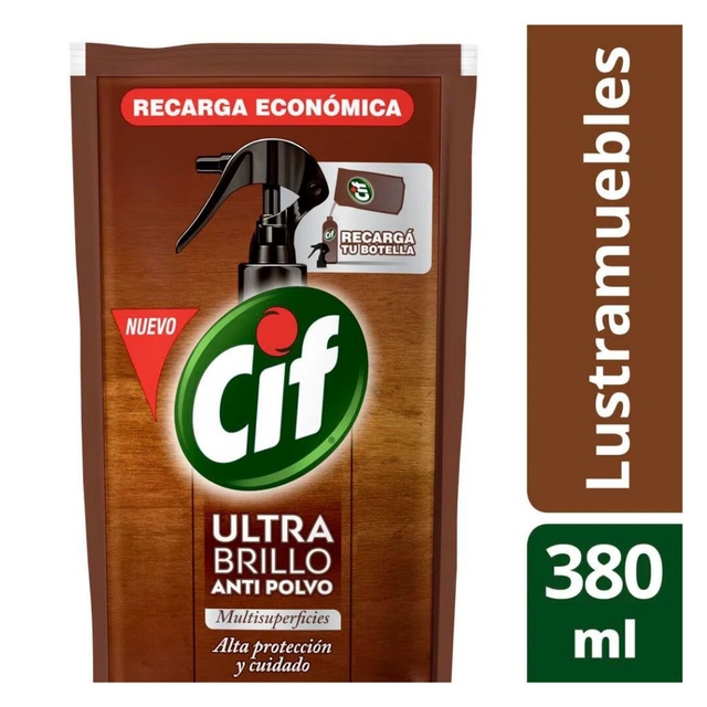 [COG-MIG13-11697] Cif Ultra Brillo Antipolvillo repuesto x 380 ml