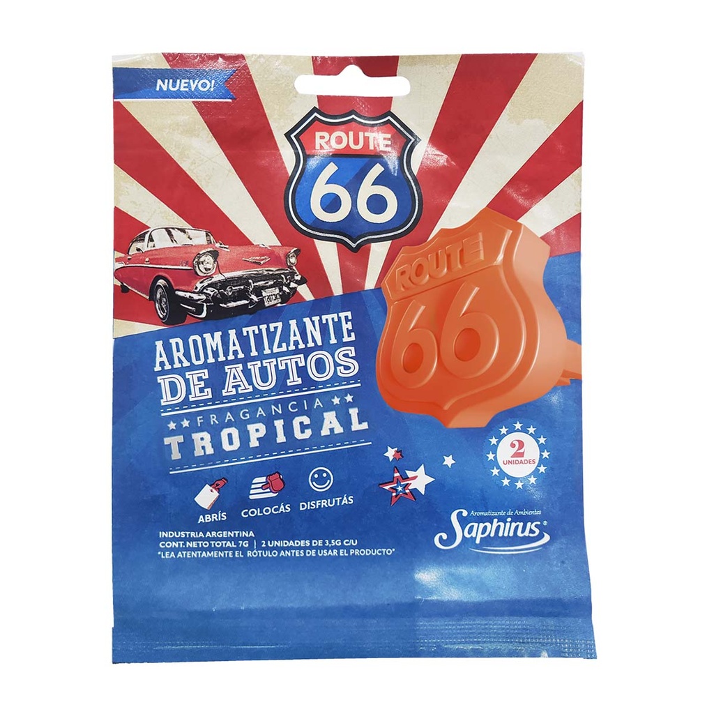 Route 66 Saphirus para auto x 2 unidades