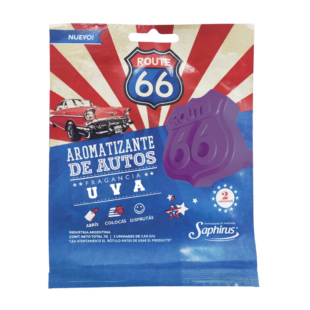 Route 66 Saphirus para auto x 2 unidades