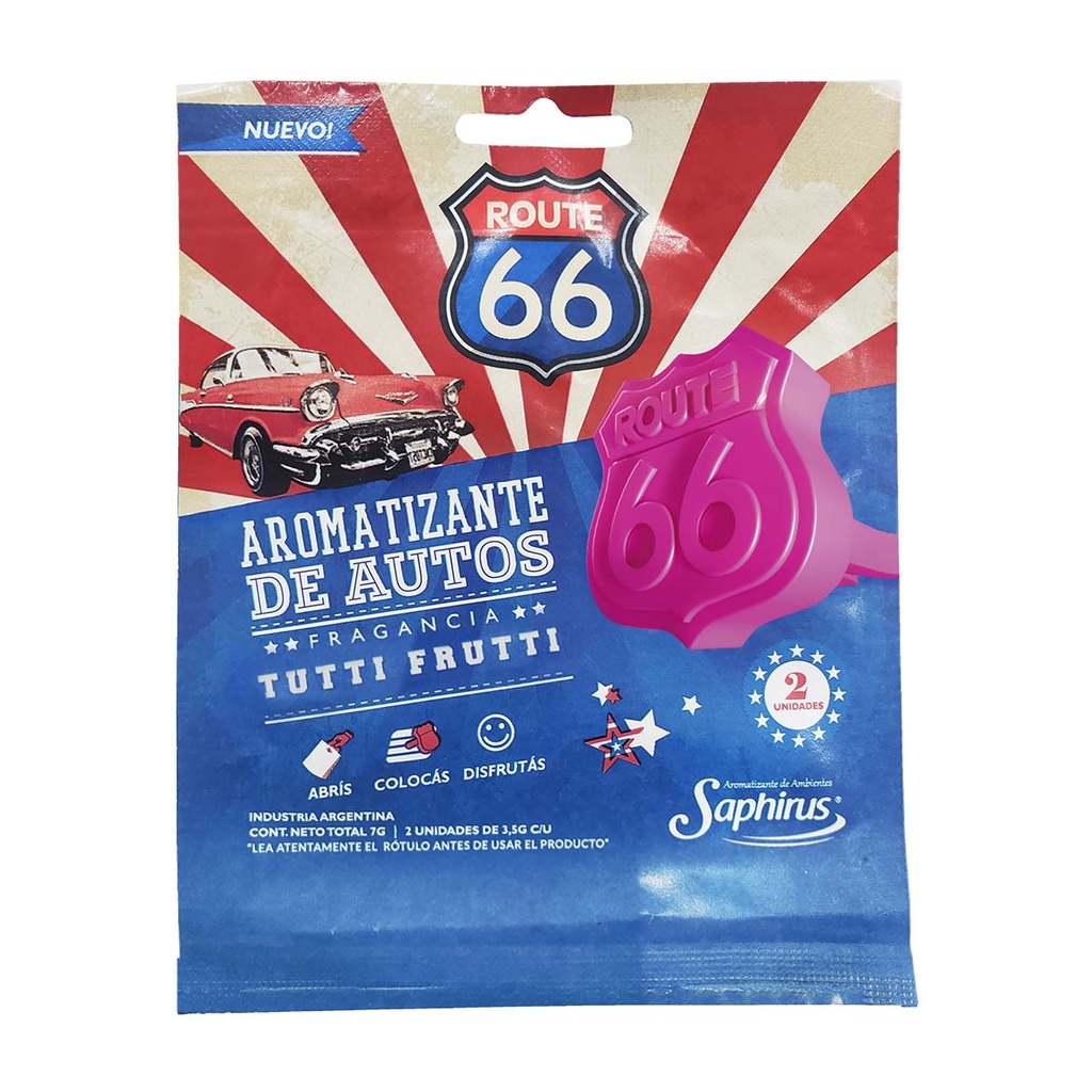 Route 66 Saphirus para auto x 2 unidades