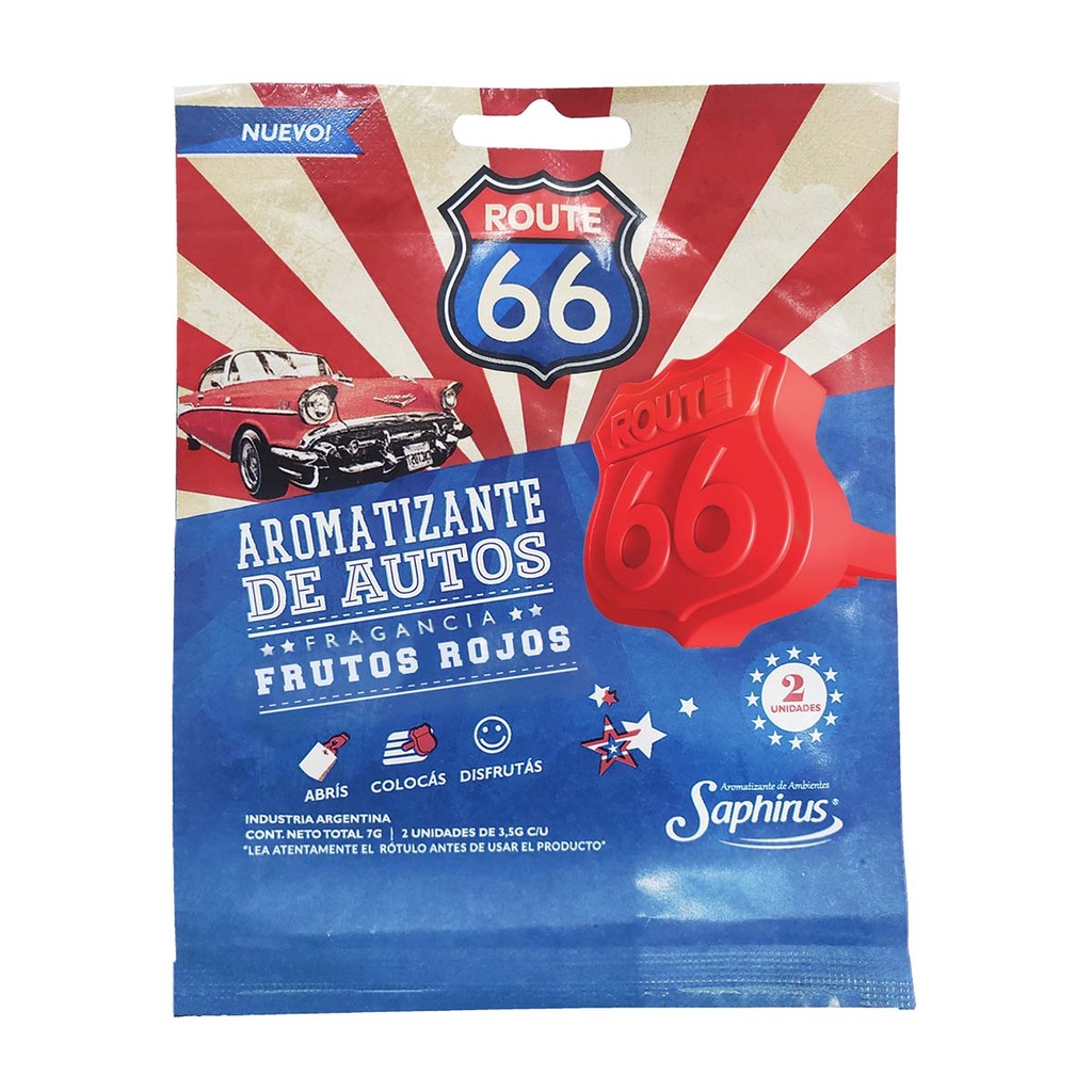 Route 66 Saphirus para auto x 2 unidades
