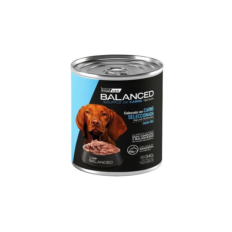 Balanced Souffle de Carne Perro Adulto