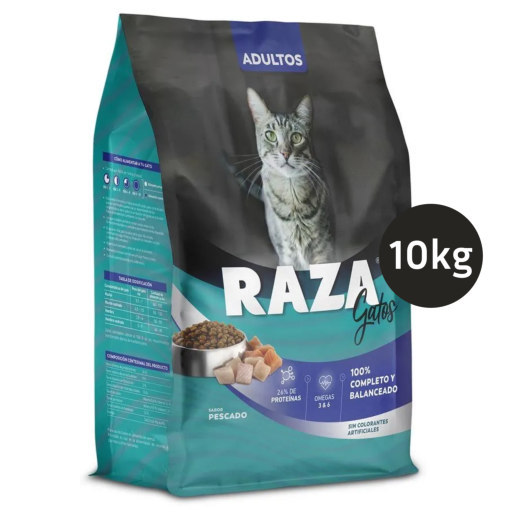 Raza Gatos Adultos Pescado