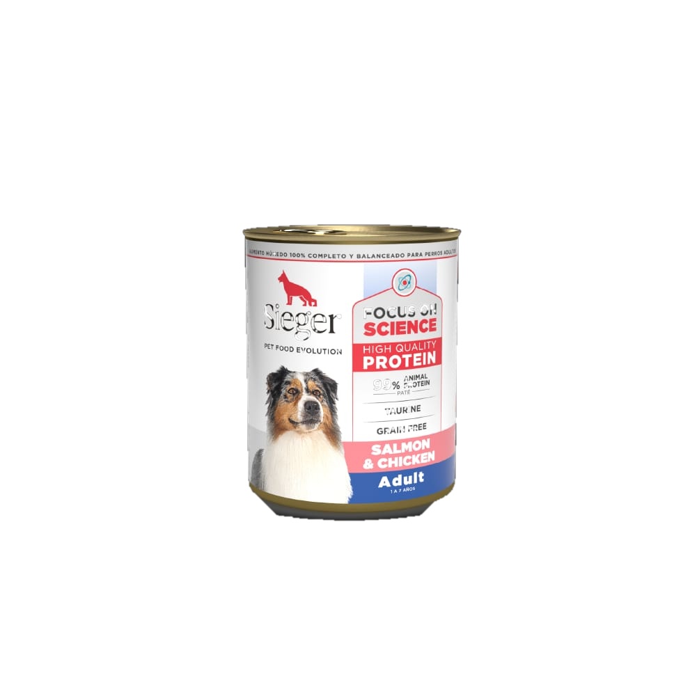 Sieger Perro Adulto WET Salmon y Pollo