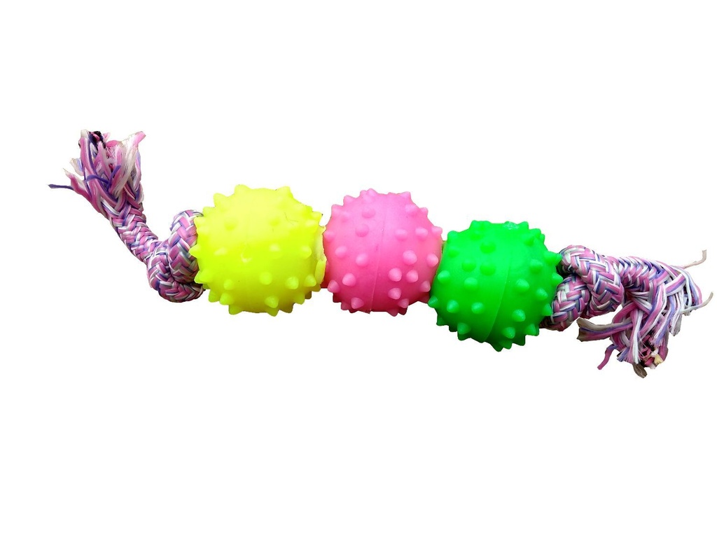 Pelota Puas De Goma X3 Soga Alpina 8Mm S1003