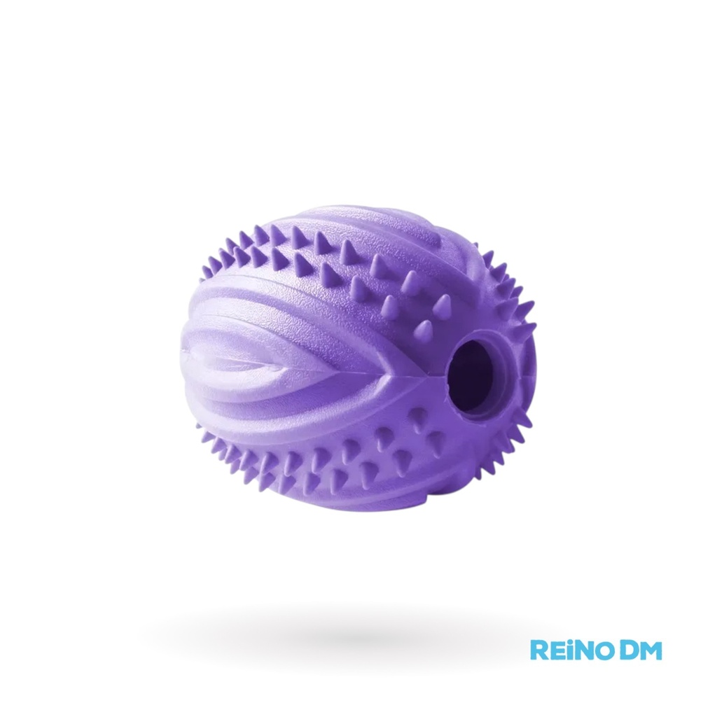 Pelota Rugby Tpr Sin Sonido Violeta M 10X7.5Cm