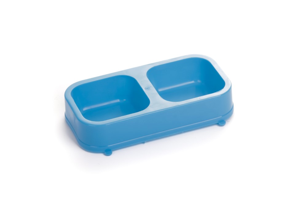 Comedero Doble Rectangular Pets Plast