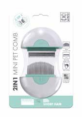 M-Pets 2 en 1 Mini Pet Comb Pelo Corto