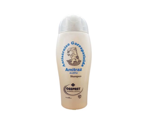 Shampoo Con Amitraz Al 0,25% 250 Cm3. - OSSPRET