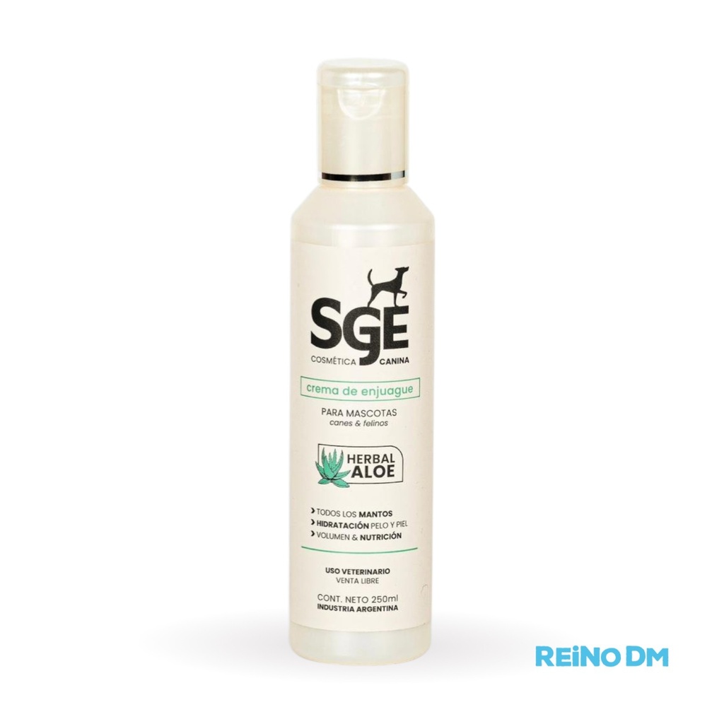 Crema De Enjuague Herbal Aloe 250Ml - SGE