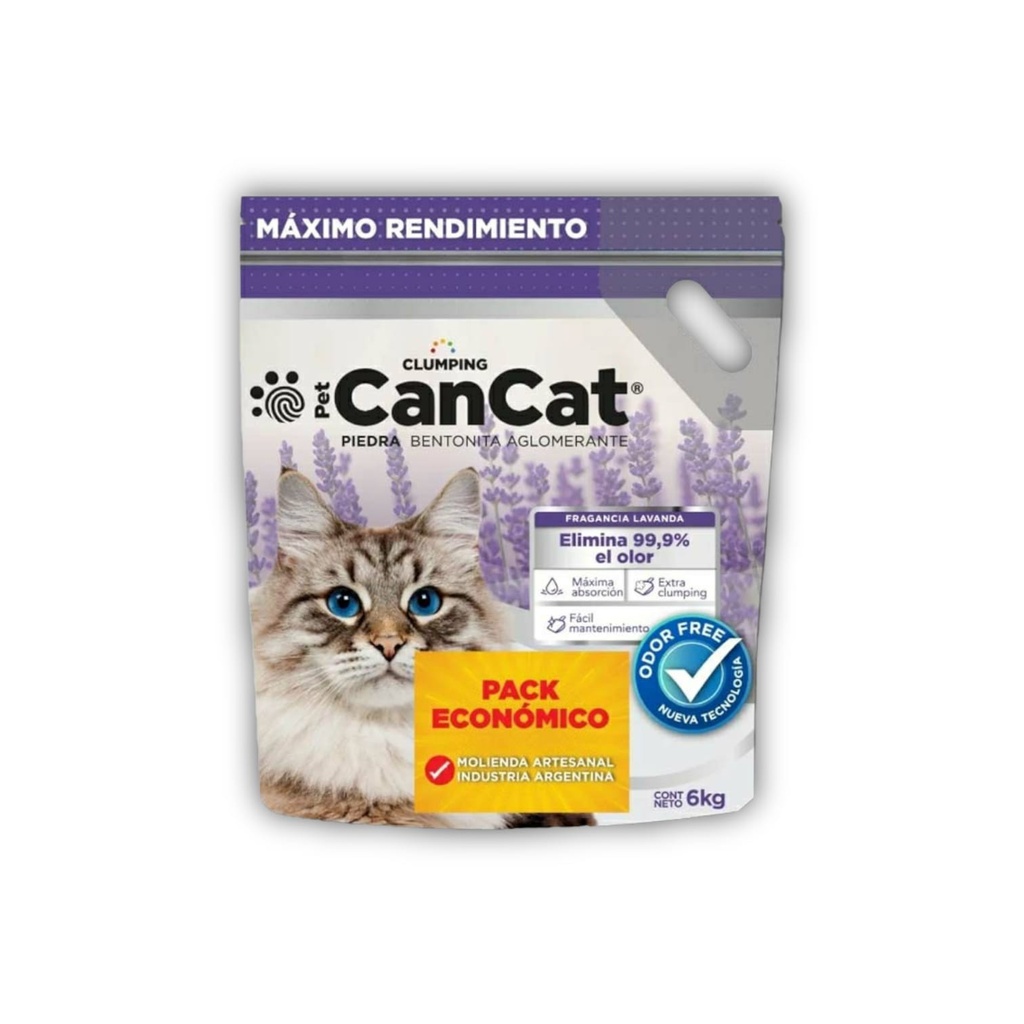Piedra Bentonita CANCAT Lavanda 6 kg