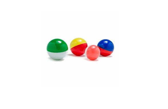 Pelota Sonajero Bicolor 55Mm X 5 Unidades