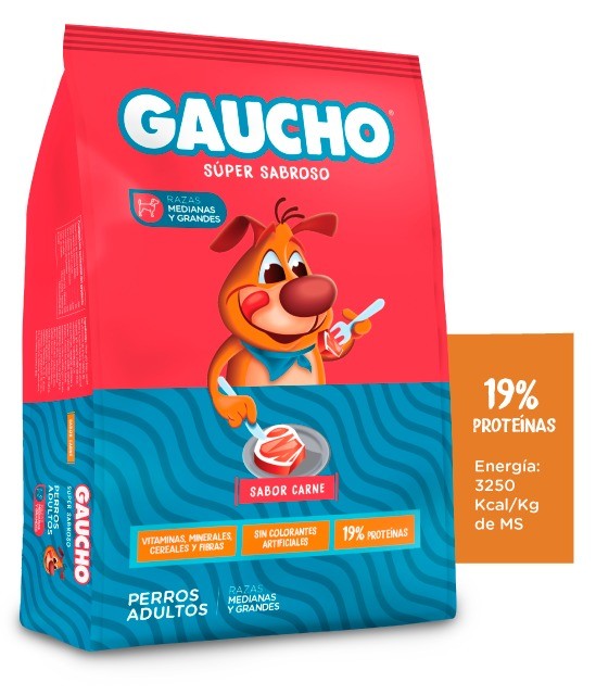 [6949] Gaucho Perros Adultos Carne (10 kg)