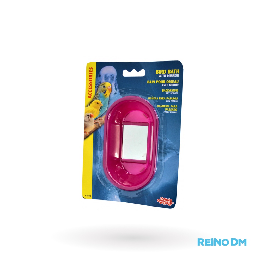 [81800] Bañadera Oval Roja con Espejo Hagen