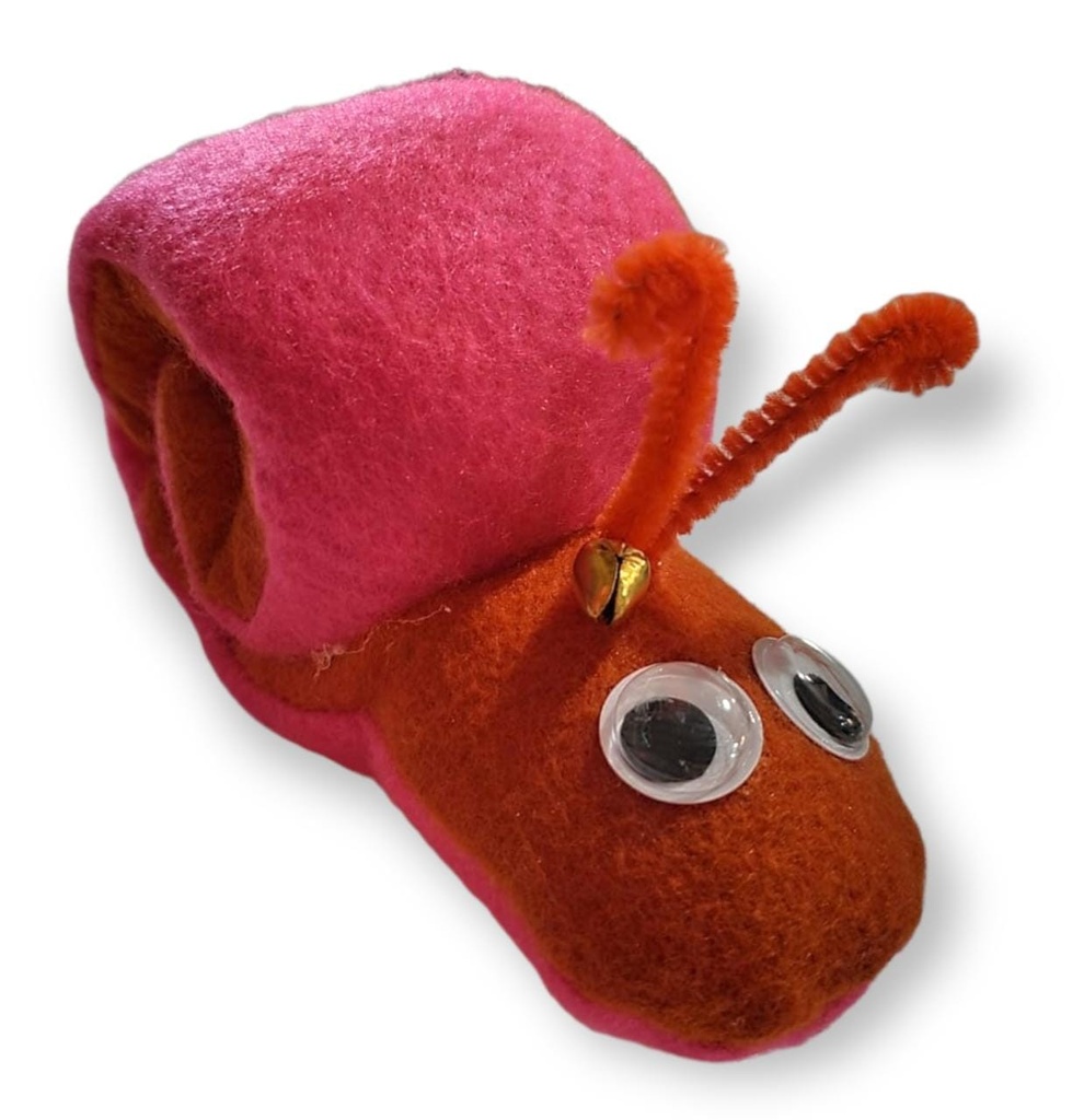Caracol de Tela Vellón con Cascabel LT07