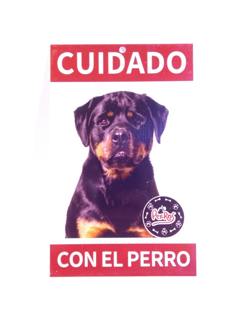 [150259] Cartel Advertencia Cuidado Perro Chico
