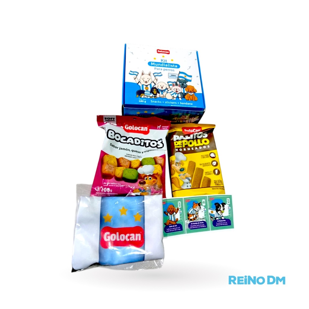 CAJA KIT MUNDIALISTA PARA PERRO