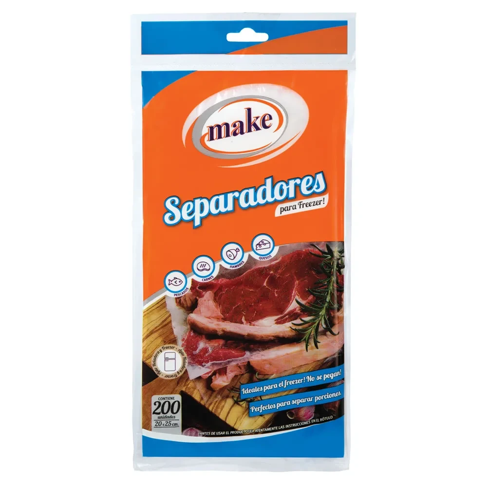 Separadores Para Freezer 20x25cm x 200un