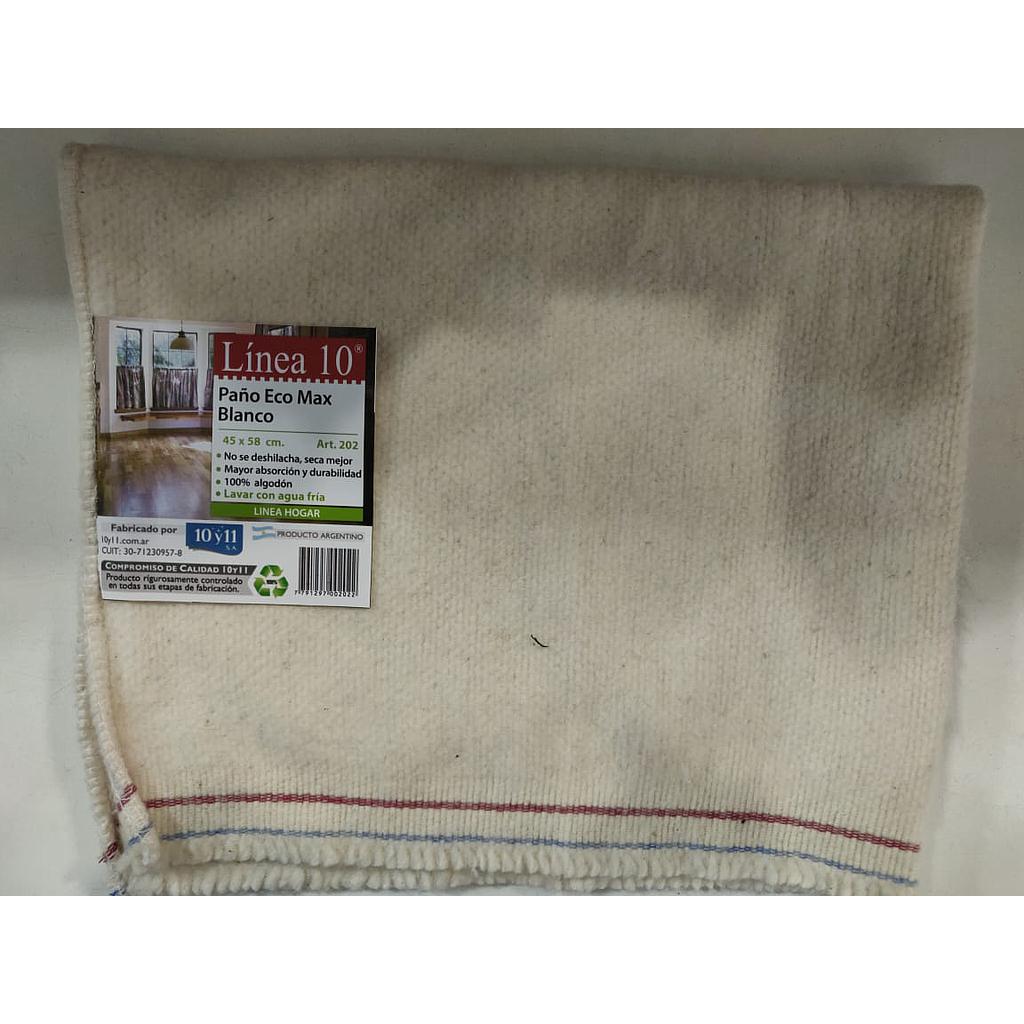 [GAR-700202] Trapo de piso blanco Línea 10 de 60 x 40 cm