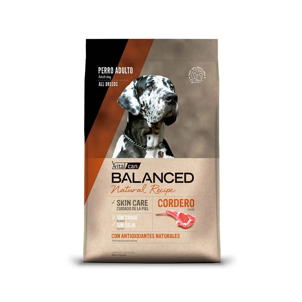[11936] Balanced Natural Recipe Perro Cordero (3 kg)