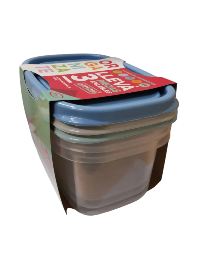 CONTENEDOR REC STAR POINTS 1.4 LTS X 3 UNI
