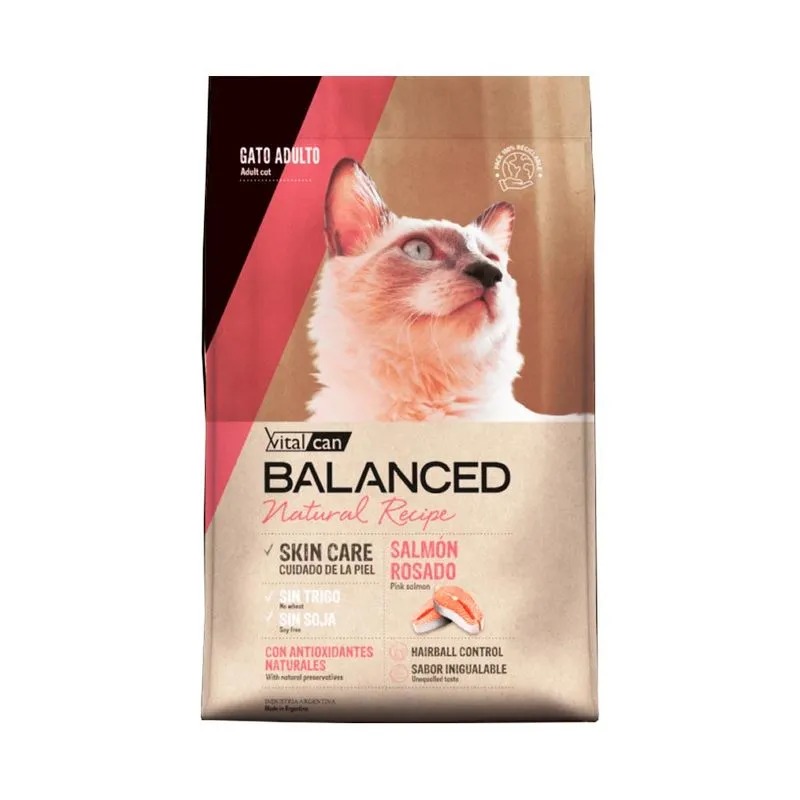 Balanced Gato Adulto Natural Recipe Salmón