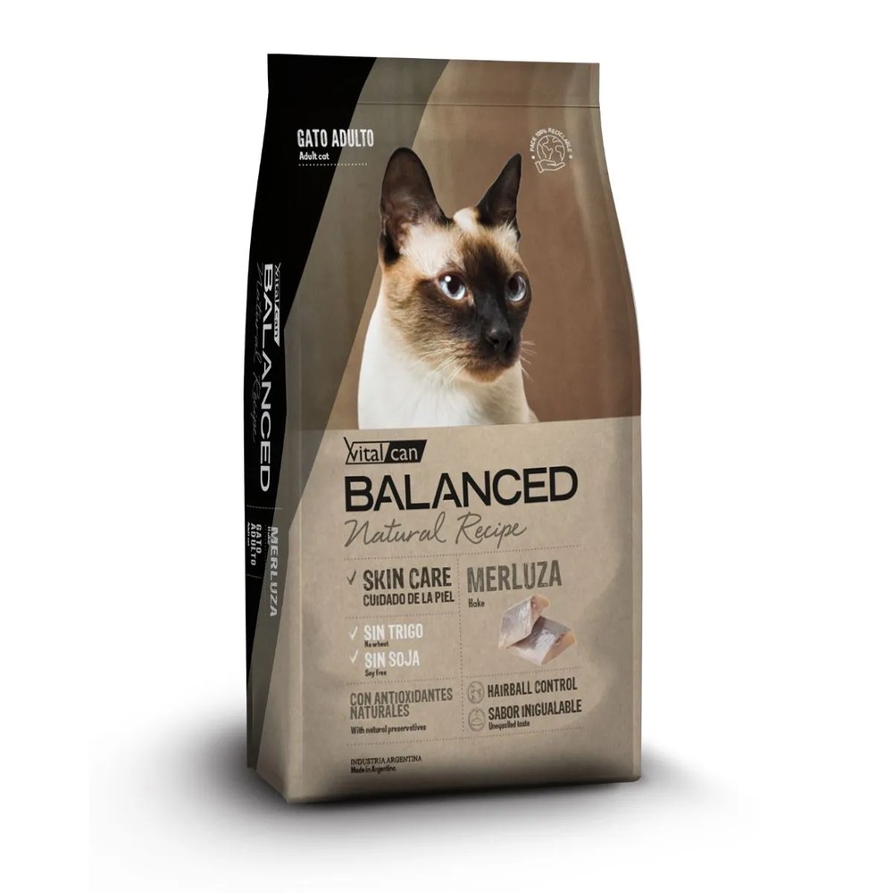 [21743] Balanced Natural Recipe Gato Adulto Merluza (3 kg)