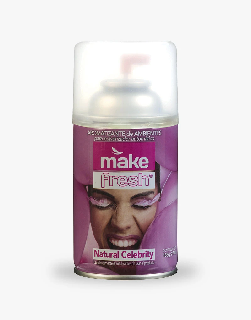 NATURAL CELEBRITY FRAGANCIA EN AEROSOL MAKE X6UNI.