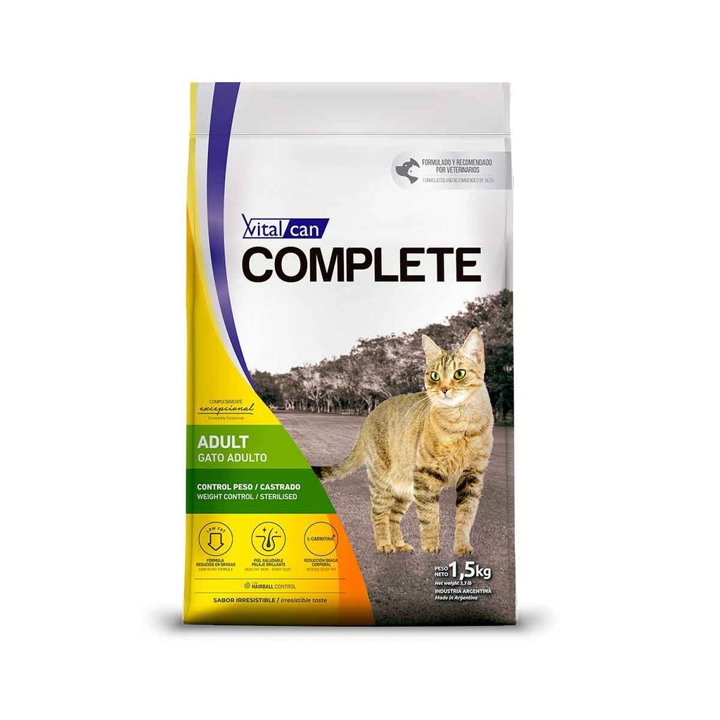 [25629] Complete Gato Control Peso/Castrado (1.5 kg)