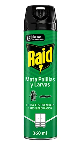 RAID ANTIPOLILLAS Y LARVAS 360CC