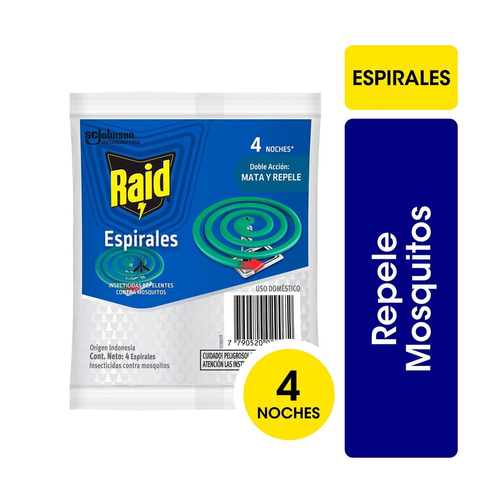 RAID ESPIRALES - SOBRE DE 4 UNIDADES