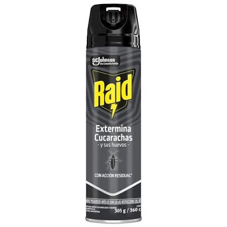 RAID EXTERMINA CUCARACHAS AEROSOL 360CC