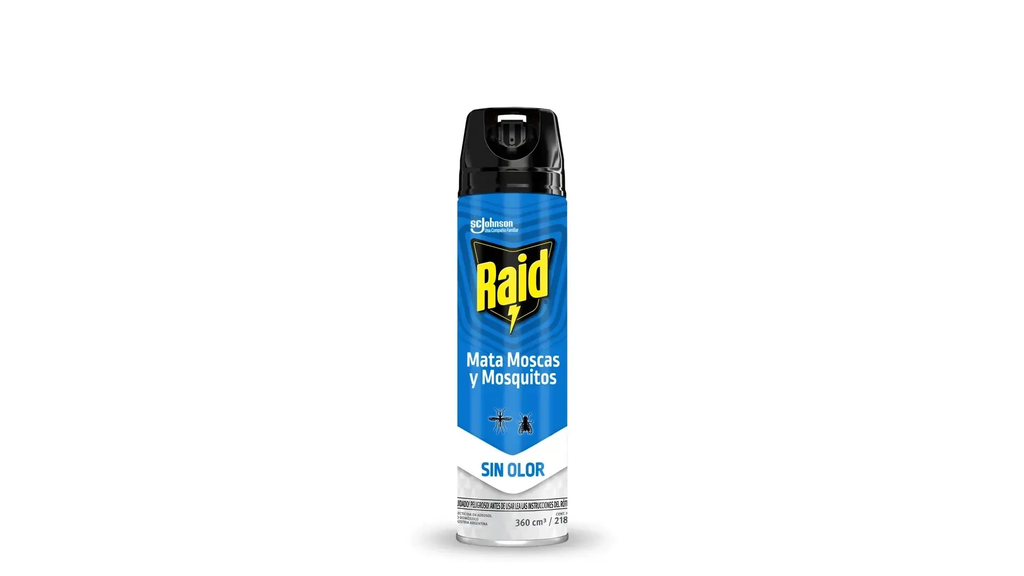 RAID MATA MOSCAS Y MOSQ SIN OLOR AEROSOL 380CC