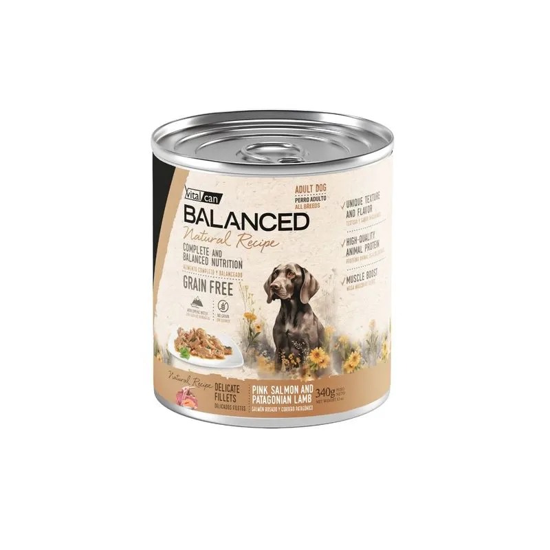 [132153] Natural Recipe Filetes Salmón y Cordero Perro Adulto