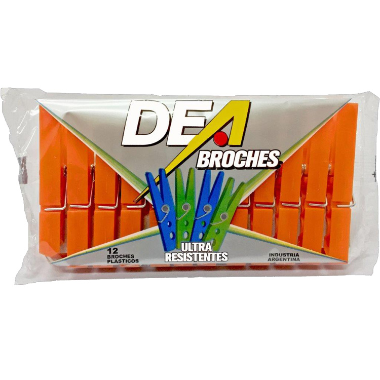 [RES25-C1404BB4CE89] BROCHES PLASTICOS DEA X 12U X 12