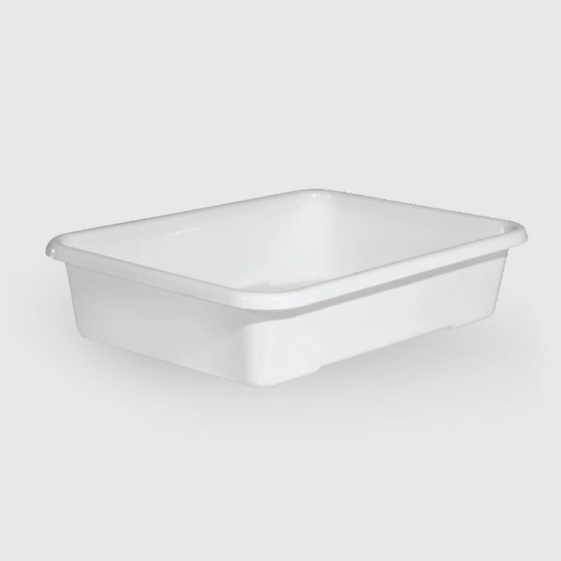 BATEA RECTANGULAR BLANCA CHICA 30x21x10cm